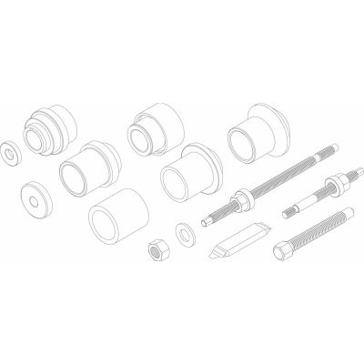 OTC6927 image(0) - OTC Seal and Damper Installer Kit for M12 x 1.5mm Thread Crank