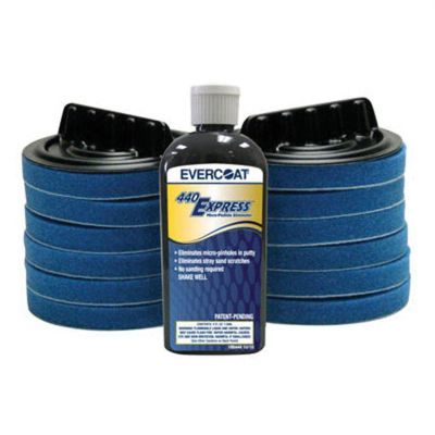 FIB444 image(0) - Fibre glass Evercoat 440Express 100444 Micro-Pinhole Eliminator Kit, 4 fl-oz Bottle, Gray, Paste