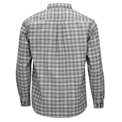 OBRZFI601-XL image(1) - OBERON Plaid Long Sleeve Button Down Shirt &hyphen; Cotton / Nylon - Fire Resistant and Arc Flash Protection - 10 CAL - Color: Red - Men's - Size: XL