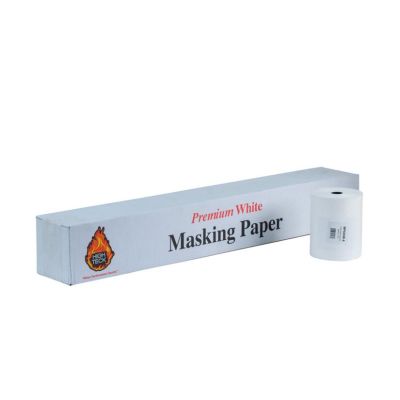 HITMP600W-6 image(0) - High Teck Products White Guard MP600W-6 Premium Masking Paper, 6 in W x 750 ft L, 24 lb Basis