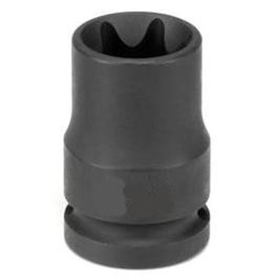 GRE2118ET image(0) - Grey Pneumatic 1/2" Drive x E18 External Star Impact Socket