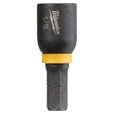 MLW49-66-4713 image(0) - Milwaukee Tool SHOCKWAVE Impact Duty 5/16&rdquo; Insert Magnetic Nut Driver BULK 10