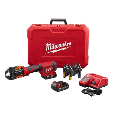 MLW2674-22P image(0) - Milwaukee Tool M18 Short Throw Press Tool Kit w/ Viega PureFlow Jaws