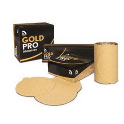 USA82421 image(0) - USC ABRASIVES Gold Pro 082421 Sanding Disc, 6 in Dia, P1500 Grit, Paper Backing, Wet/Dry, Hook and Loop Attachment