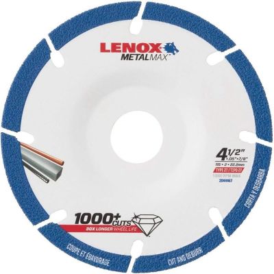 LEX2044467 image(0) - Lenox Tools 4.5 Inch Diamond Combo Cut Grinding Wheel with 7/8 Inch Arbor