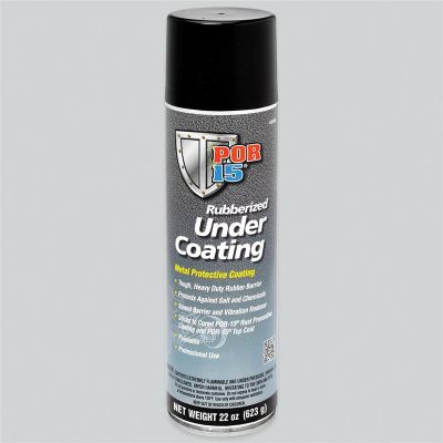 POI49308 image(0) - POR-15 INC 49308 Rubberized Under Coating, 22 oz Aerosol Can, Black, Gas