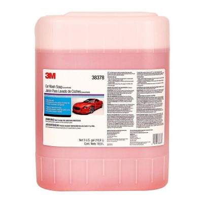 MMM38378 image(0) - 3M 38378 Car Wash Soap, 5 gal, Pink, Liquid