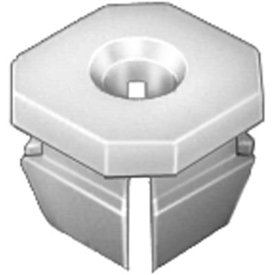 AVCAP10330 image(0) - AUVECO PAK NYLON NUTS, #8 SCREW SIZE