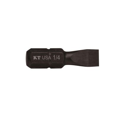 KLESL1415 image(0) - Klein Tools 1/4-Inch Slotted Power Drivers 1-Inch Bit 5-Pack