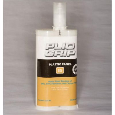 PLI8035 image(0) - PLIO-GRIP Plastic Panel 35 8035 Plastic Panel Bonding, 400 mL Cartridge, Beige (Part A), Green (Part B)