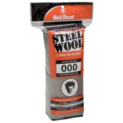 RDD0311 image(0) - Red Devil Inc 0311 Buff and Polish Abrasive Wool, #000, Extra Fine Grade, Steel