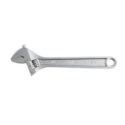 SUNSXAW8C image(0) - SUNEX 8 inch Chrome Adjustable Wrench