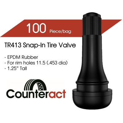 COUT13C image(0) - Counteract TR413 Counteract Tire Valve 42.5mm (100pk)