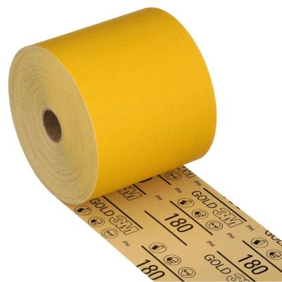 MMM02778 image(0) - 3M  Stikit Gold Sheet Roll 02778, 180, 4-1/2-inch x 45 yd (115mm x 23 m)