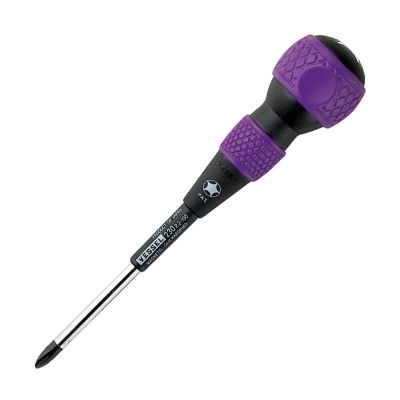 VES230P2100 image(0) - Vessel Tools No.230 Ball Grip Tang-Thru Screwdriver PH2x100