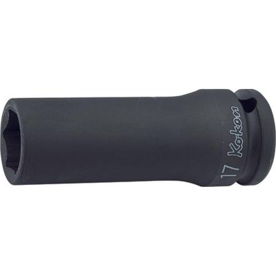 KKN14300M-14 image(0) - Ko-ken USA 14300M-14 1/2 Sq. Dr. Socket 14mm 6 point Length 80mm