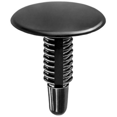 AVCAP12909 image(0) - AUVECO AP12909 Single Head Type 1 Trim Panel Retainer, 1 in Dia Bottom Head x 1-1/16 in L Stem, Nylon, Black