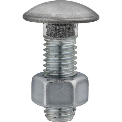 AVC3102 image(0) - AUVECO 3102 Round Head Bumper Bolt, 1/2 in - 13 TPI x 1-1/2 in L, Stainless Steel Cap/Zinc