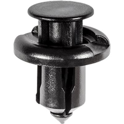 AVC19233 image(0) - AUVECO 19233 Push-Type with Drive Pin Front Bumper Retainer, 20 mm Dia Head x 13 mm L Stem, Nylon, Black