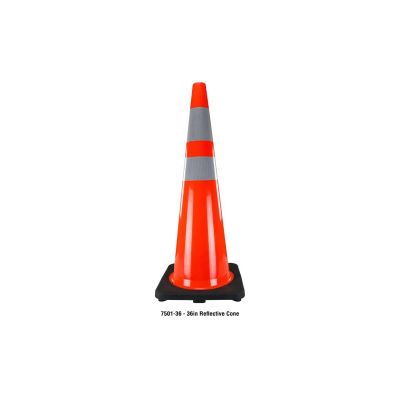 SAS7501-36 image(0) - SAS Safety Traffic Cone Solid Orange with Reflective Collar - 36"