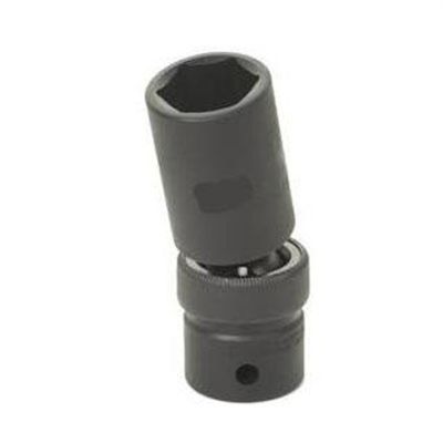 GRE2018UMD image(0) - Grey Pneumatic 1/2" Drive x 18mm Deep Universal Socket 6 Point - Black