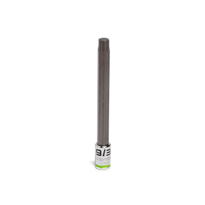 GETHAS24L image(0) - Grip Edge Tools 9/32" 1/4" Dr Long RPT Hex bit socket