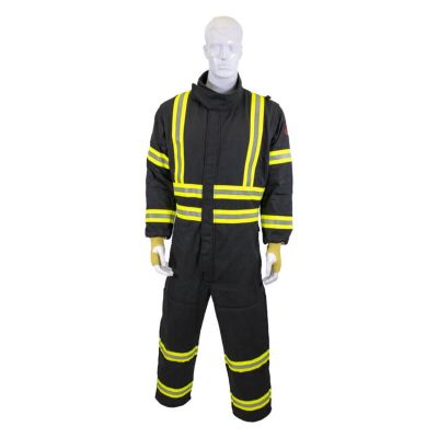 OBRGES8-CVL-S4XL-OB image(0) - OBERON Coveralls - Gas Extraction - GES8+ - Color: Black - Size: 4XL Short