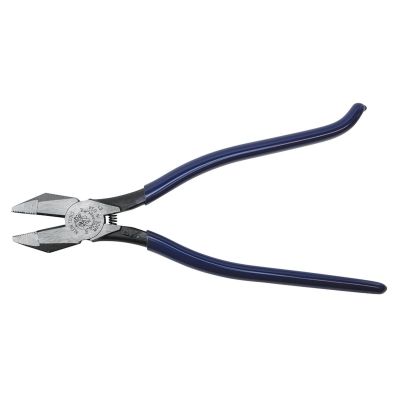KLED2017CST image(0) - Klein Tools Ironworker's Pliers, 9-Inch with Spring