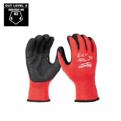 MLW48-73-8630E image(0) - Milwaukee Tool Cut Level 3 Coated Nitrile Dipped Gloves - S
