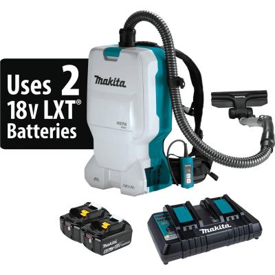 MAKXCV17PG image(0) - Makita 18V X2 (36V) LXT Lith-Ion Brushless Cordless 1.6 Gallon HEPA Filter Backpack Dry Vacuum (6.0Ah)