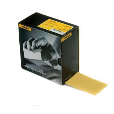 MRK23584120 image(0) - Mirka Abrasives Bulldog Gold 23584120 23 Series Semi-Open Coated Sanding Sheet Roll, 2-3/4 in W x 40 yd L, P120 Grit