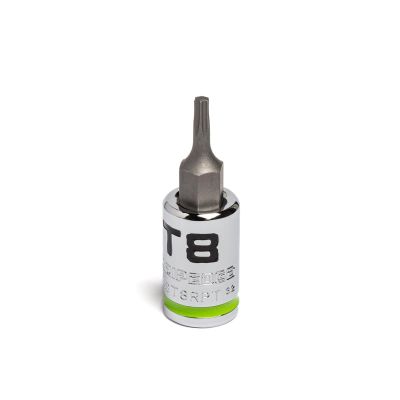 GETGEAST8RPT image(0) - Grip Edge Tools 1/4" Dr RPT Star Bit Socket T8