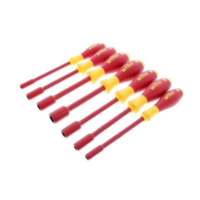 WIH32294 image(0) - WIHA Tools 7 Piece Insulated SoftFinish Nut Driver Set - Inch