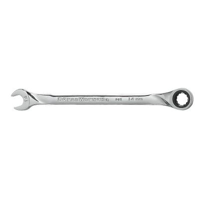 KDT85014 image(0) - GearWrench 14mm 72-Tooth 12 Point XL Ratcheting Combination Wrench