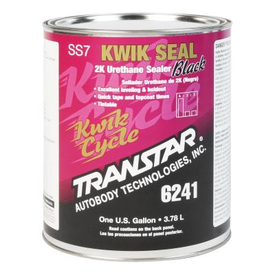 TRP6241 image(0) - Transtar Autobody Products 6241 - Kwik Seal 2K Urethane Sealer - 4:1:1 Mixing - 560 Square Feet Gallon - 1 Gallon Can - Black