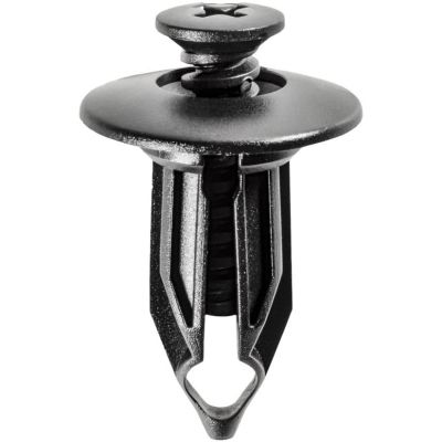 AVC16835 image(0) - AUVECO 16835 Push-Type Screw-Type with Closed End Rear Bumper Fascia Retainer, 27/32 in Dia Head, Nylon, Black