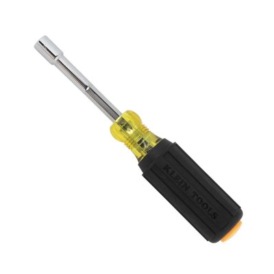 KLE65406MAGM image(0) - Klein Tools Metric Magnetic Color-Coded Nut Driver, Heavy-Duty Hollow-Shaft, 6mm
