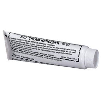 FIB340 image(0) - Fibre glass Evercoat 100340 Quick Hardening Cream Hardener, 4 oz Tube, White, Paste