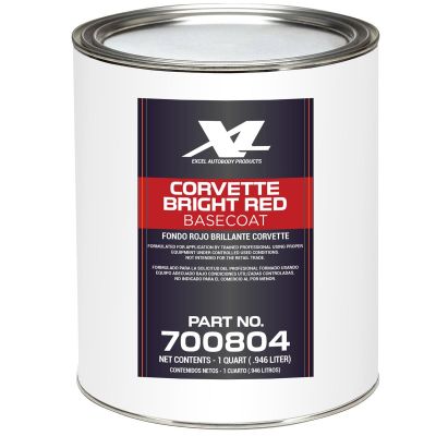 XLB700804 image(0) - Excel Auto Body Products CORVETTE BRT RED B/C QT
