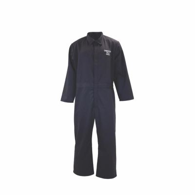OBRBSA-CBX7NB-RL image(0) - OBERON Coveralls - Arc Flash & Flame Resistant Basic - 8 Cal BSA - Color: Navy Blue - Size: Large