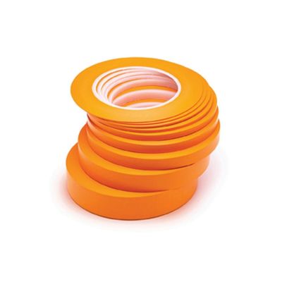 JTA11111255 image(0) - JTAPE Unlimited 1111.1255 Fine Line Masking Tape, 60 yd x 1/2 in, 0.13 mm THK, Orange
