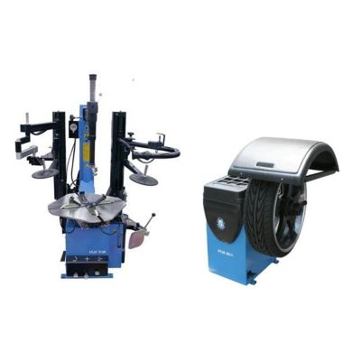 ATETCWB-COMBO9 image(0) - Atlas Automotive Equipment Atlas Equipment TC289DAA Rim Clamp Tire Changer + WB11 Wheel Balancer Combo Package (WILL CALL)