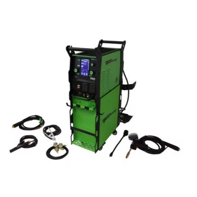 FOR11419 image(0) - Forney Industries 250 MP (Multi-Process) PRO Welder with 250 Amp Spool Gun Accessory Package and Dual Cylinder Cabinet Cart