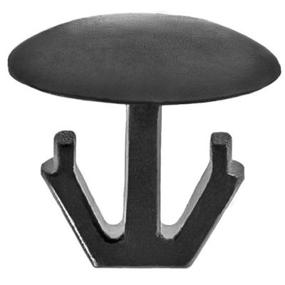 AVC19114 image(0) - AUVECO 19114 Single Head Type 4 Hood and Trunk Molding Retaining Clip, 12 mm Dia Bottom Head, Nylon, Black