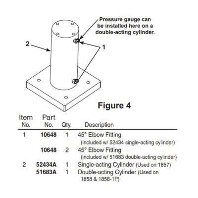 OTC51683A image(0) - OTC 100 Ton Double Action Cylinder for Shop Press