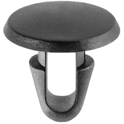 AVCAP18297 image(0) - AUVECO AP18297 Single Head Hood Seal Retaining Clip, 13 mm Dia Bottom Head, Nylon, Black