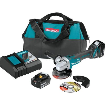 MAKXAG04T image(0) - Makita 18V LXT Brushless Cordless 4.5/ 5" Cut-Off, Angle Grinder Kit