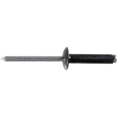 AVCAP17121 image(0) - AUVECO AP17121 Rivet, 3/16 in Dia x 5/64 to 15/64 in Grip Range, Aluminum Rivet/Mandrel, Black