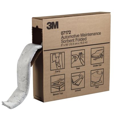 MMM7172 image(0) - 3M OIL SPILL FOLDED PADS 5" x 50' PER BOX