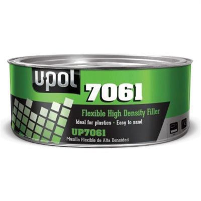 UPO7061 image(0) - U Pol Products UP7061 Flexible High Density Body Filler, 600 mL Tin, Black, Paste, Flexible High Density